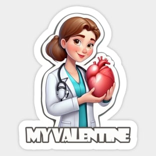 Medicine is my Valentine Sticker